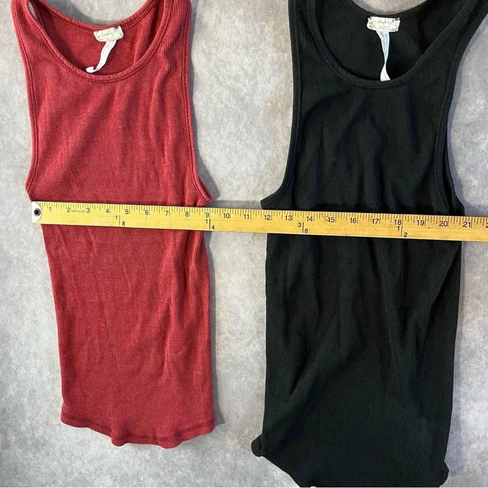 Intimately Free‎ People Womens Tops Shirts White Black Red Size M XS Lot Of 3